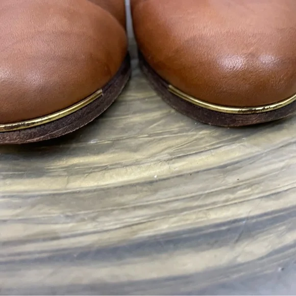 Coach Waldorf Tan Ankle Boots Size 7.5 - Picture 5 of 16
